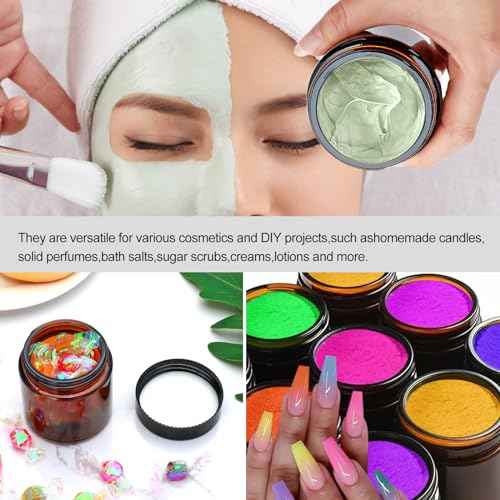 4oz Glass Amber Cosmetic Jars with Black Lids,12 Pack Empty Small Glass Jars with Inner Liners, Round Sample Container for Cream,Lotion,Ointments