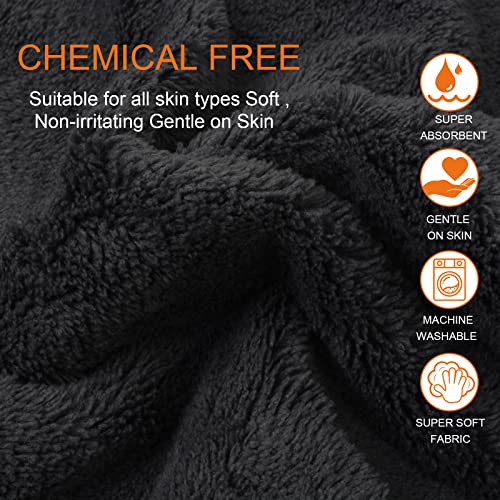 SINLAND Microfiber Facial Cloths Fast Drying Washcloth 8inch x 8inch Absorbent Face Wash Cloth Soft Makeup Remover Cloths