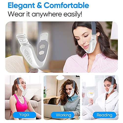V Line Face Lift Massager with Blue Light - Double Chin Reducer