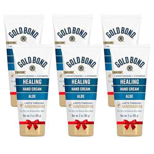 Gold Bond Healing Hand Cream, 3 oz., With Aloe, Moisture That Lasts Through Handwashing, Pack of 6