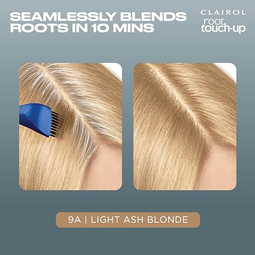 Clairol Root Touch-Up by Nice'n Easy Permanent Hair Dye, 9A Light Ash Blonde Hair Color, Pack of 2