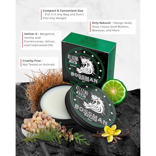 Bossman Beard Oil Jelly and Relaxing Beard Balm Combo - Vetiver X Scent