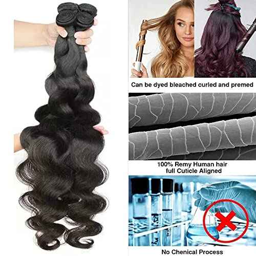 Brazilian Body Wave 1 Bundle 26 Inch Bundles Human Hair 100G Brazilian Virgin Hair Weave Bundles Body Wave Natural Black Color Hair Extensions