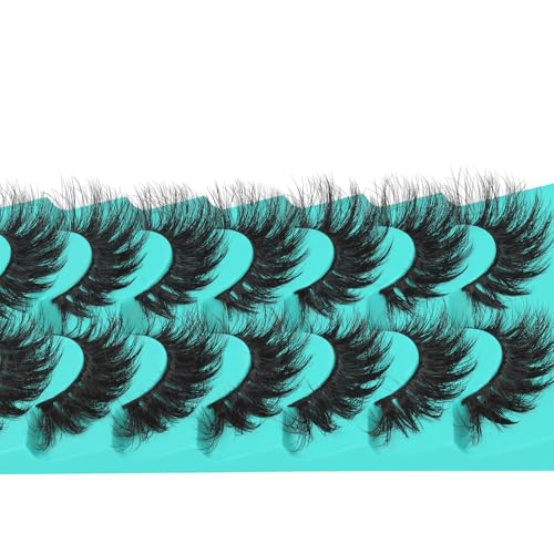 Fyonas Cat Eye Fluffy Lashes - D Curl 10-18mm (7 Pairs)