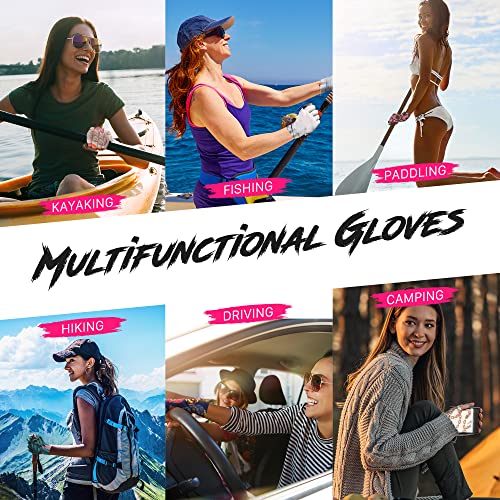ManiGlovz UPF 50+ UV Gel Manicure Fingerless Gloves - Cotton Candy
