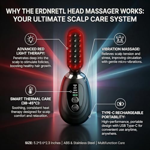 3-in-1 Facial Massager with LED Light & Heating Function