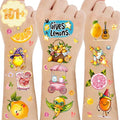 Lemon Temporary Tattoos - 101+ Designs, 17 Sheets, Waterproof