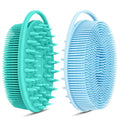 Silicone Body Scrubber with Scalp Massager - 2 Pack