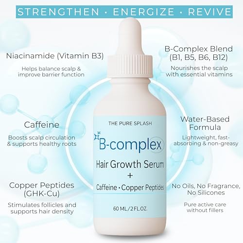B-Complex Hair Serum with Caffeine & Copper for Stronger Hair