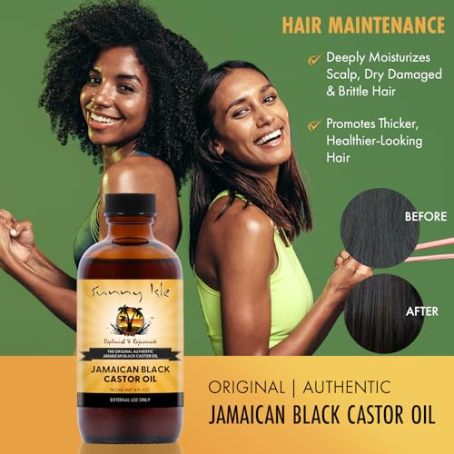 Sunny Isle Jamaican Black Castor Oil 4oz | Hair Growth & Scalp Care