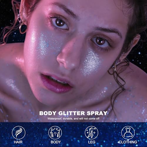 Holographic Glitter Spray for Hair, Body & Clothes - 60ML
