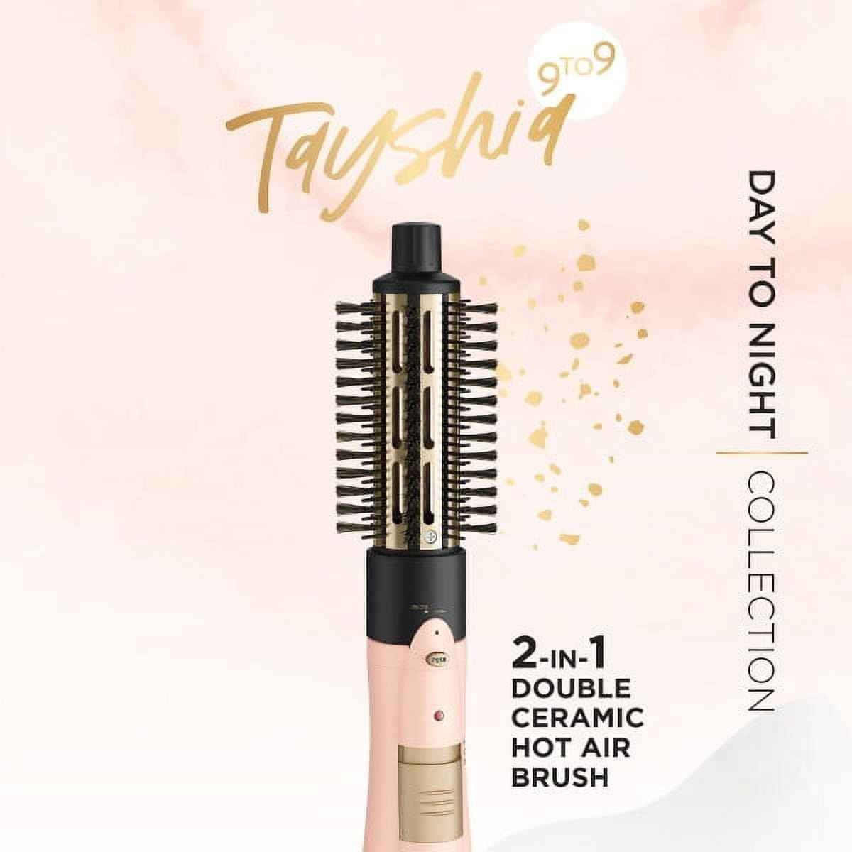 Tayshia by Conair 2-in-1 Double Ceramic Lightweight Hot Air Brush BC171TR