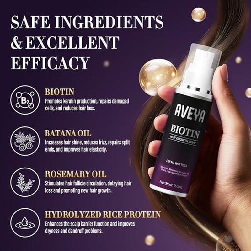 AVEYA Hair Growth Spray with Biotin & Rosemary Oil - 60ml