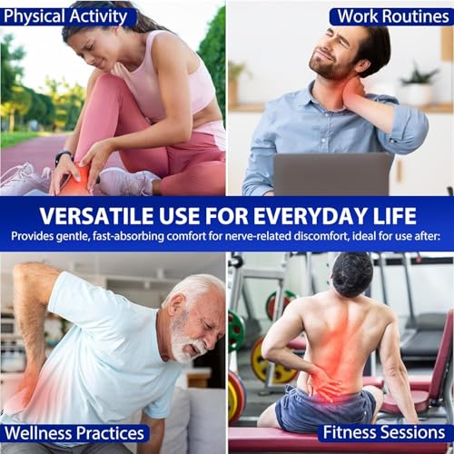 FANSHI Nerve Relief Cream Extra Strength Cream with Natural Oils - Fast Absorbing, Non-Greasy Gel-Cream for Muscle & Skin Comfort - 4.23 oz