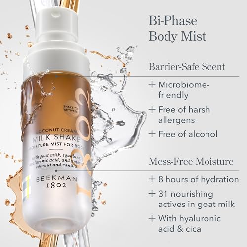 Beekman 1802 Hydrating Body Mist – Goat Milk, 2 Fl Oz