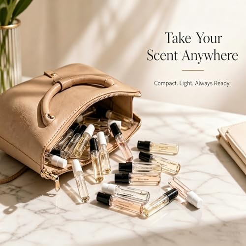 Women's Designer Fragrance Sampler - 20 Luxury Perfume Vials