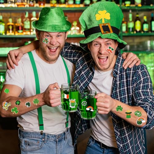 St Patrick's Day Temporary Tattoos & Green Freckles - 56 Designs