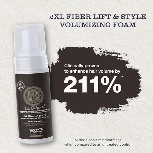 Tweak'd by Nature Volumizing Foam 5oz | Fiber Lift & Hydrating