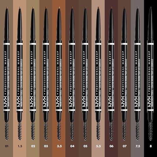 NYX Professional Micro Brow Pencil - Chocolate, Precise Retractable Eyebrow Tool