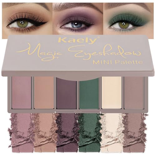 evpct Mauve Brown Green Travel Eyeshadow Palette 6 Colors K11-Mauve Taupe