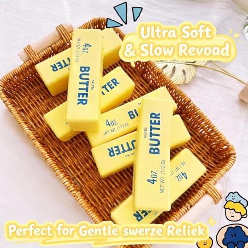 Butter Squishy Toy - 4 Pack Ultra-Soft Stress Relief Fidget for Kids & Adults