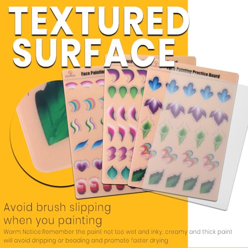 Bowitzki Face Painting Practice Board 4pcs A4 Reusable