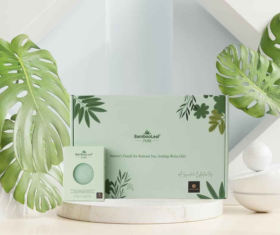 Self Care Natural Unique Organic Spa Set for Women – Eco Friendly Gift Box with Bamboo Comb, Jade Roller, Facial Sponge, Makeup Remover Pads, Headband & Bath Glove – Birthday, Relaxation Kit