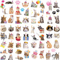 60 Cat Temporary Tattoos - Waterproof Party Favors