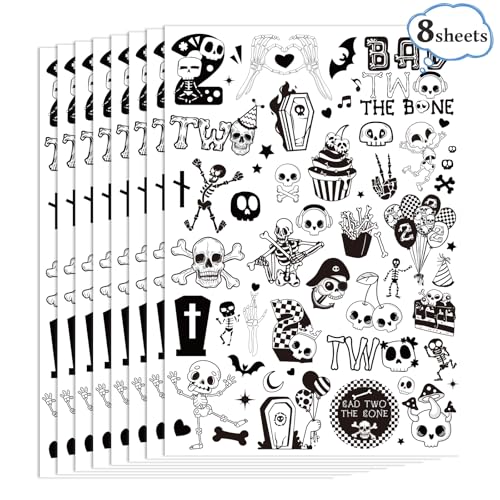Bad 2 Bone Temporary Tattoo Stickers - 300+ Designs