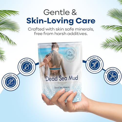 Dead Sea Mud Body Mask - 10.5 Oz Black Clay Detox Treatment