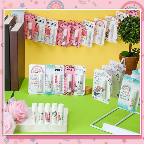 100 Pack Employee Appreciation Gifts Lip Balms Bulk Teacher Coworker Team Thank You Gift for Staff Volunteer Thanksgiving Christmas Appreciation Party Favors for Women Men (Classic)