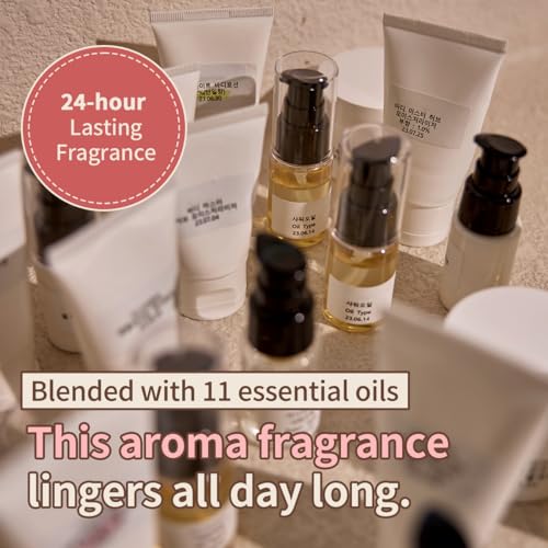 Aroma Nut Slim Fit Oil Wash-Korean Skin Care for Body Contouring, Cellulite Reduction, and Moisturizing Dry Skin, contains a blend of 11 essential aroma oils(315ml / 10.6 fl oz.)
