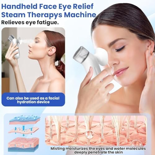 Heated Eye Steamer Mask - Nano Steam Mist for Dry Eye Relief