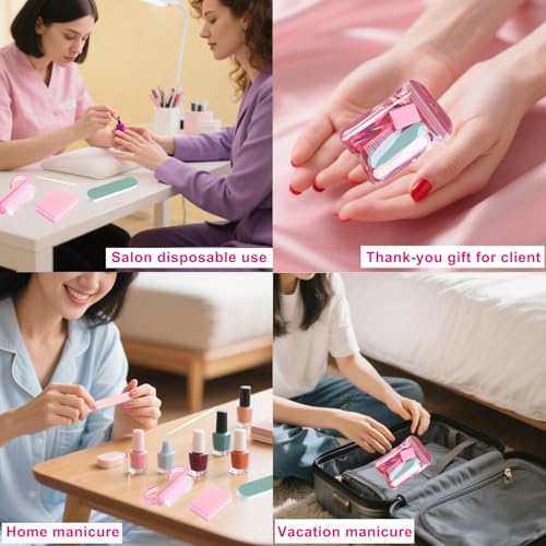 Disposable Manicure Kit - 10 Individually Packed Nail Sets