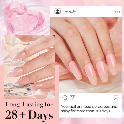 AZUREBEAUTY Sheer Nude Pink Nail Dip Powder - 60g Fast-Drying Salmon Rose