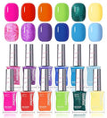 Beetle Tropical Twist Neon Nail Polish Set - 12 Quick Dry Vibrant Colors