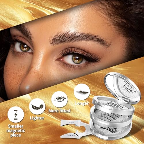 magnetic eyelashes,magnetic eyelashes with applicator,3pairs,3styles£¬natural look,wispy,butterfly£¬easy to clean