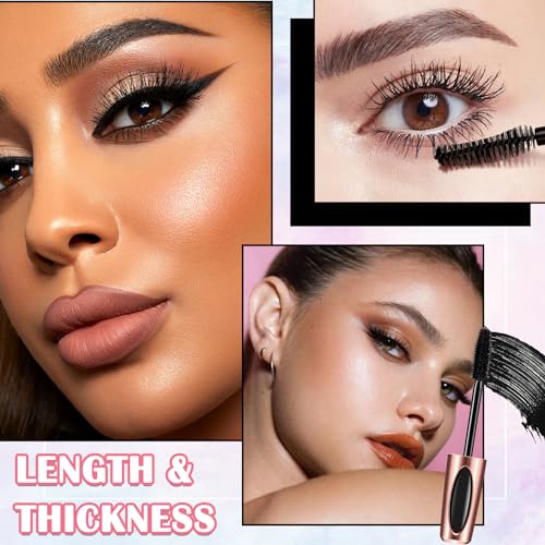 4D Silk Fiber Lash Mascara 2 Pack – Waterproof & Smudge-Proof