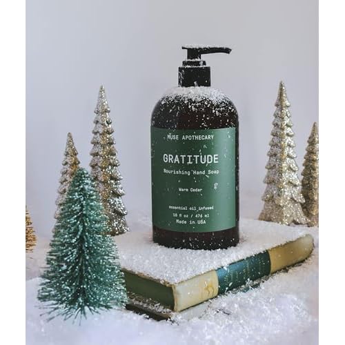 Muse Apothecary Hand Ritual - Botanical Collection - Aromatic and Nourishing Hand Soap, Infused with Natural Aromatherapy Essential Oils - 16 oz, Warm Cedar, Pack of 3