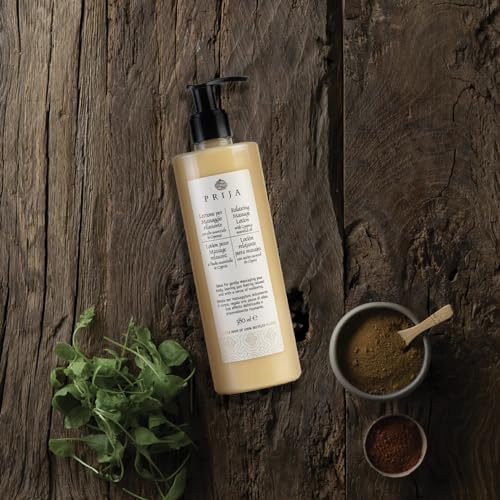 Prija Relaxing Massage Lotion with Aloe Vera and Cypress Oil, Refreshing and Moisturizing Body Cream Leaves You Feeling Relaxed with a Sense of Wellbeing 3 x 12.85 Fl. Oz