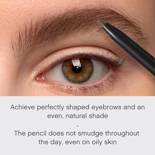 Vivienne Sab? Brow Arcade Eyebrow Pencil ? Micro Definer with Brush for Natural Shaping, Long-Wear Color for Full, Defined Arches, Shade 02 Chocolate Brown, 0.035 oz
