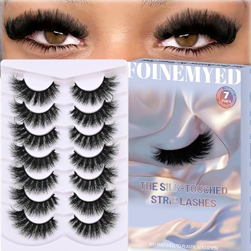 Faux Mink Strip Lashes 200D Volume 18MM Cat Eye (7 Pairs)