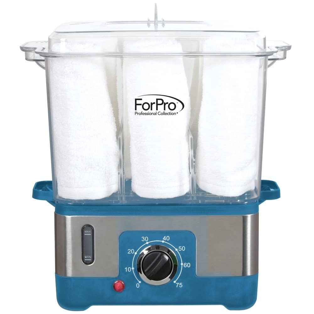 ForPro Professional Collection Premium XL Hot Towel Steamer, 50% Larger Capacity, Holds 9 Facial Towels, Quick Heating Steam Towel Warmer for Salons and Spas