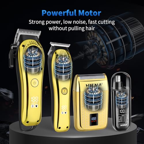 HIENA PRO Professional Hair Clipper Set with Beard Trimmer