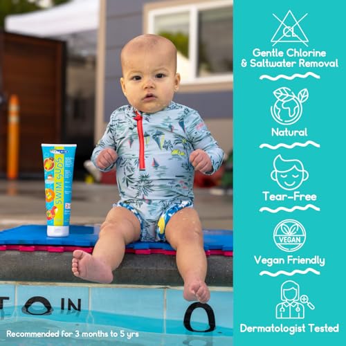 TRISWIM Kid¡¯s SWIM SUDS Formulated for BABIES and up. NATURAL, TEAR-FREE, 2-in-1 Shampoo and Body Wash | Gently Removes Chlorine & Saltwater | Ensuring a Delightful Post-Swim Routine