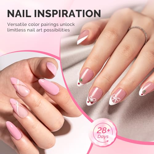 MelodySusie 7-in-1 Clear Builder Gel for Nails, 15ml Rubber Base Gel