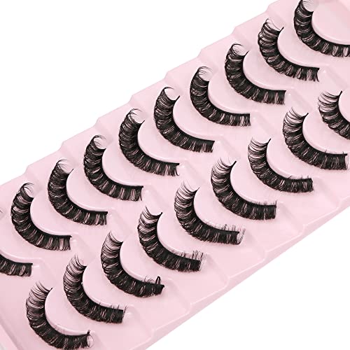 Russian Volume Faux Mink False Eyelashes - 10 Pairs