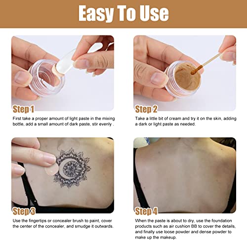 Waterproof Tattoo Cover Up Makeup - Dual Nude Tones