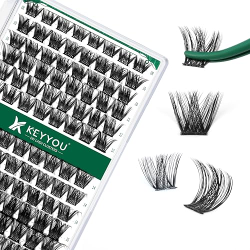 Lash Clusters 96 Pcs D Curl 10-18mm Mix DIY Eyelash Extensions