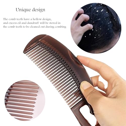 3 pcs Dandruff Scalp Psoriasis Comb Dandruff Removal Comb Stainless Steel Fine Tooth Comb Multifunctional Hair Grooming Scalp Sweep Detoxing Comb for Women Men Kids and AdultsS Dandruff Removal (Blue)